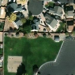 Sand Volleyball Court, Fernley, NV — aerial view
