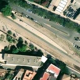 Vista aérea de P+R de l'estació