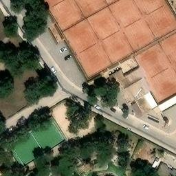 Sand Volleyball Court — aerial view