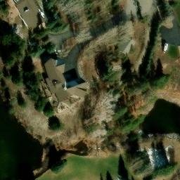 Sand Volleyball Court, Frisco, CO — aerial view