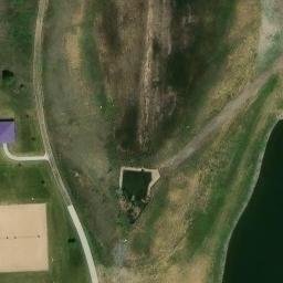 Sand Volleyball Court, Centennial, CO — aerial view