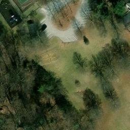 Sand Volleyball Court, Westminster, MD — aerial view