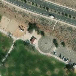Sand Volleyball Court, Sparks, NV — aerial view