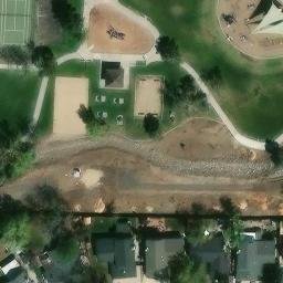 Sand Volleyball Court, Sparks, NV — aerial view