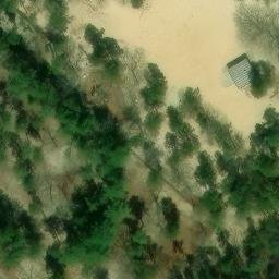 Sand Volleyball Court, Egg Harbor City, NJ — aerial view