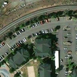 Sand Volleyball Court, Reno, NV — aerial view