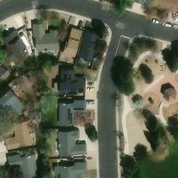 Sand Volleyball Court, Sparks, NV — aerial view