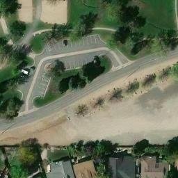 Sand Volleyball Court, NV — aerial view