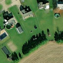 Sand Volleyball Court, OH — aerial view