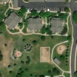 Volleyball Court, Parker, CO — aerial view