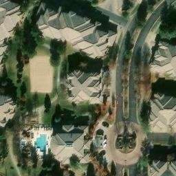 Sand Volleyball Court, Meridian, CO — aerial view