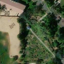 Sand Volleyball Court, Reno, NV — aerial view