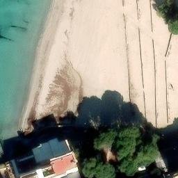 Sand Volleyball Court — aerial view
