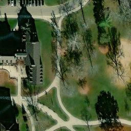 Sand Volleyball Court, Oxford, OH — aerial view