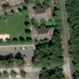 Sand Volleyball Court, Stockton University, NJ — aerial view