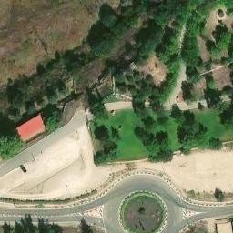 Sand Volleyball Court — aerial view