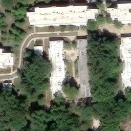 Sand Volleyball Court, Stockton University, NJ — aerial view