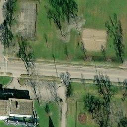 Sand Volleyball Court, Middletown, OH — aerial view
