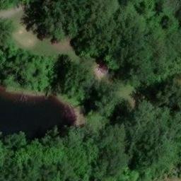 Sand Volleyball Court, MD — aerial view