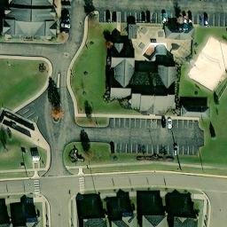 Sand Volleyball Court, Oxford, OH — aerial view