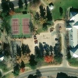 Sand Volleyball Court, Parker, CO — aerial view