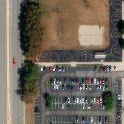 Sand Volleyball Court, Terre Haute, IN — aerial view