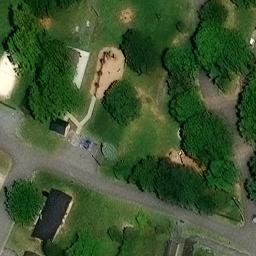 Sand Volleyball Court, Martinsburg, WV — aerial view