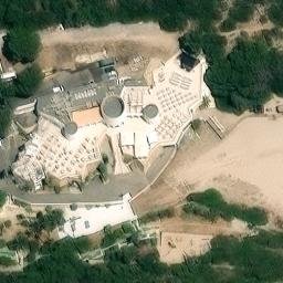 Sand Volleyball Court — aerial view