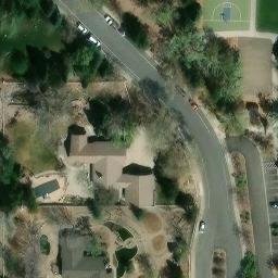 Volleyball Court, Reno, NV — aerial view
