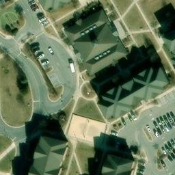 Sand Volleyball Court, Owings Mills, MD — aerial view