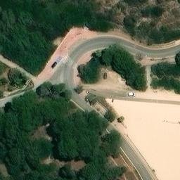 Sand Volleyball Court — aerial view