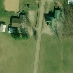 Sand Volleyball Court, OH — aerial view