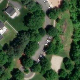 Sand Volleyball Court, White Marsh, MD — aerial view