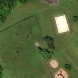 Volleyball Court, Gapland, MD — aerial view