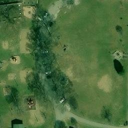 Sand Volleyball Court, Williamstown, WV — aerial view