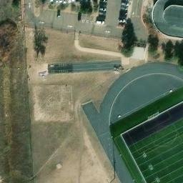 Volleyball Court, CO — aerial view