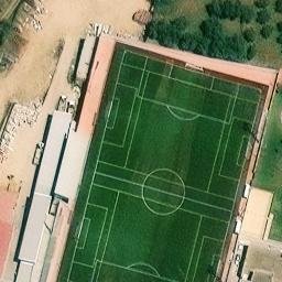Sand Volleyball Court — aerial view