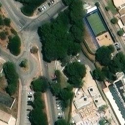 Sand Volleyball Court — aerial view