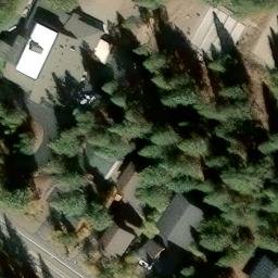 Sand Volleyball Court, Truckee, CA — aerial view