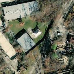 Sand Volleyball Court, Mason, OH — aerial view
