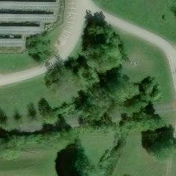 Sand Volleyball Court, Athens, OH — aerial view