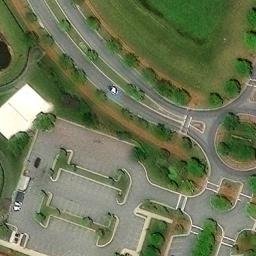 Sand Volleyball Court, Brunswick, MD — aerial view