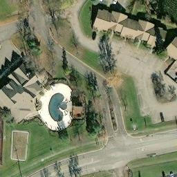 Sand Volleyball Court, Fairfield, OH — aerial view