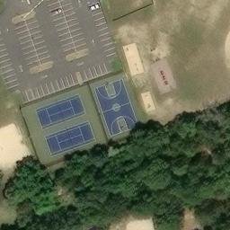 Sand Volleyball Court, Port Elizabeth, NJ — aerial view