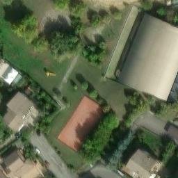 Sand Volleyball Court — aerial view