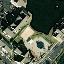 Volleyball Court, OH — aerial view