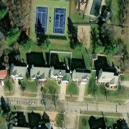 Volleyball Court, OH — aerial view