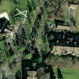 Sand Volleyball Court, Sharonville, OH — aerial view
