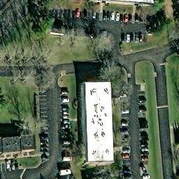Sand Volleyball Court, Sharonville, OH — aerial view