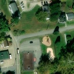 Sand Volleyball Court, Bridgeport, WV — aerial view